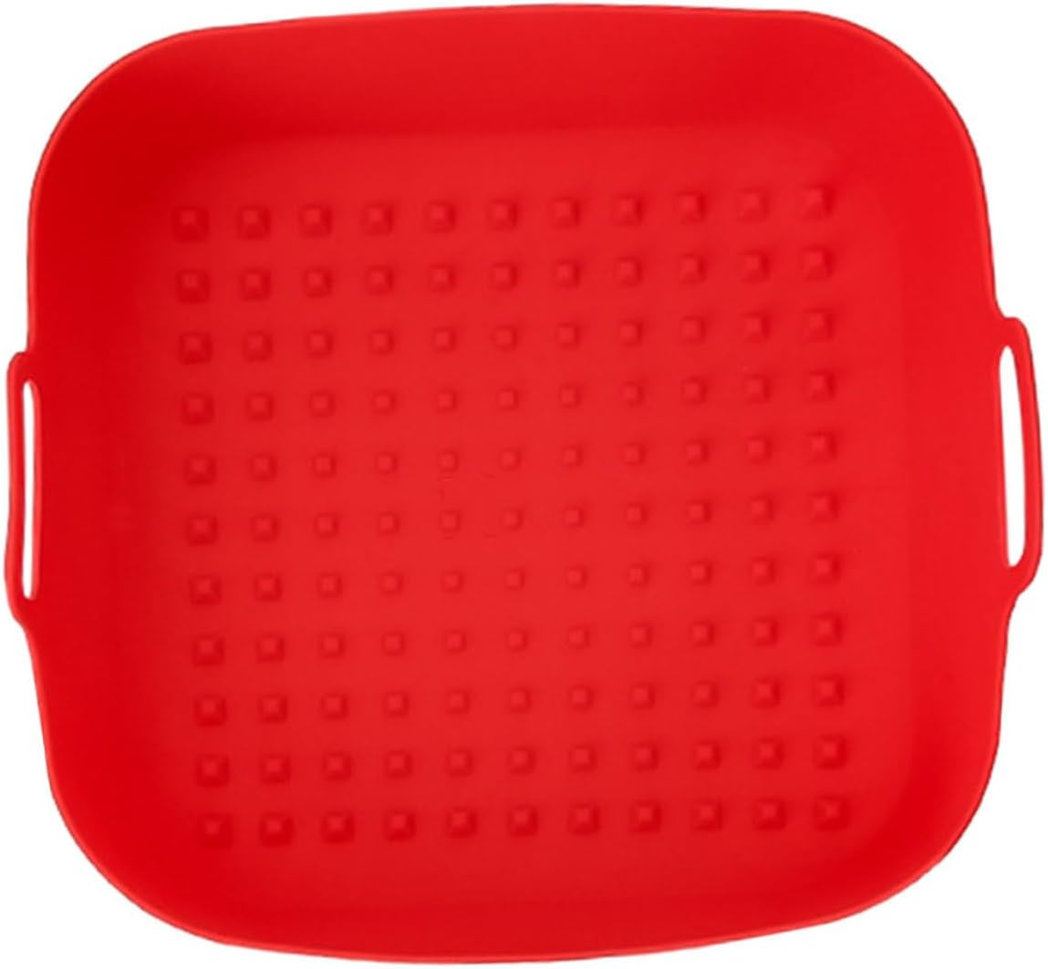DECHOUS Silicone Air Fryer Liner Mat Non Stick Baking Liner for Fryers Household Baking Accessory Design Reduces Oil Use Easy Cleanup DECHOUS Silicone Air Fryer Liner Mat Non Stick Baking Liner for Fryers Household Baking Accessory Design Reduces Oil Use Easy Cleanup