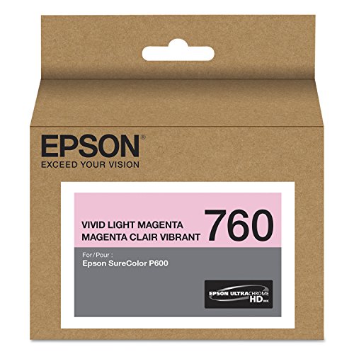 Epson T760620 UltraChrome HD Vivid Light Magenta Standard Capacity Cartridge Ink