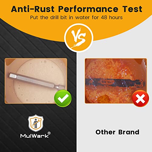 Mulwark Hex Head Allen Wrench Drill Bits Set 13Pc Metric Screwdriver Bit Set, 2.3" Long 1/4" Diameter Quick Release Shank Magnetic Bit Set For Assembling Furniture #TOP1