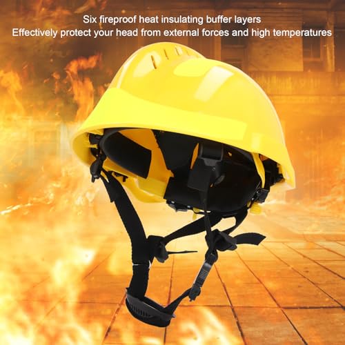 Casco de rescate de una unidad con forro ajustable y resistencia al calor 2