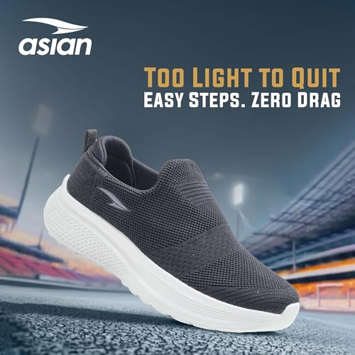 Image of ASIAN Wonderwalk-22 Men's Walking Shoes with Soft Memory Foam Insole, Breathable Knit Upper & Lightweight Bouncy EVA Sole | Ideal for Casual Wear, Jogging, & Travel