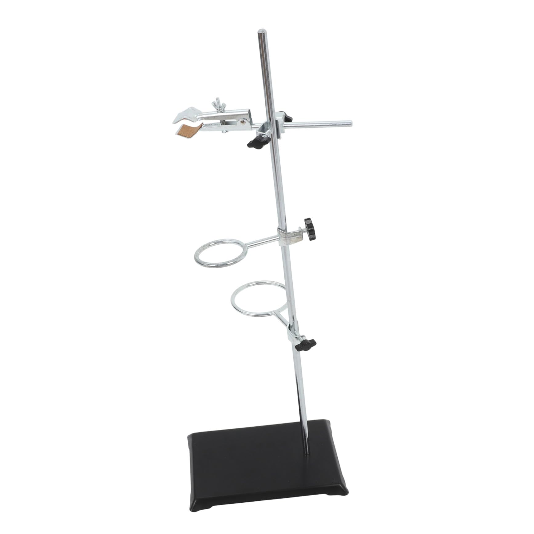 UKCOCO Support de Laboratoire Acier Inoxydable Pince et Anneau Stand Stable Multifonction pour Équipement Chimique Montage Facile pour Enseignement et Expériences