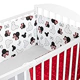 cojin protector cuna - chichonera bebe cuna (1. Blanco con R