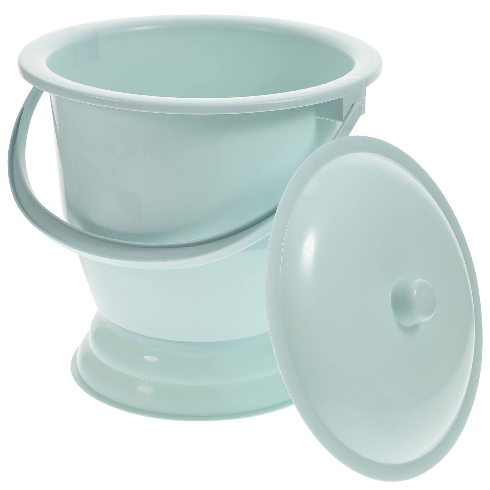 Cabilock Outdoor Chair Unisex Chamber Pot Portable Toilets with Lids Plastic Spittoon Urinal Basin Pot Handheld Home Bucket for Adults Pregnant Women Blue Portable Toilet