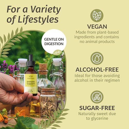 Herbamama IMMUNE-TI-0204 Liquid Immune Support Drops - Vegan Herbal Immunity Supplement thumb #4