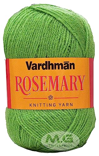 Image of M.G ENTERPRISE Rosemary Apple Green 200 GMS Wool Ball Hand Knitting Wool /Art Craft Soft Fingering Crochet Hook Yarn, Needle Knitting Yarn Thread Dyed-QJ Art-FHI
