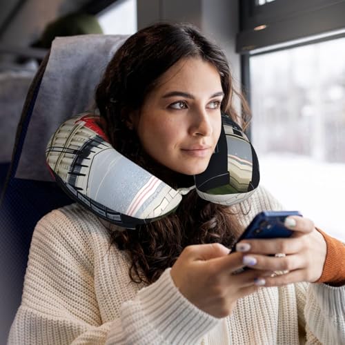 Almohada de espuma viscoelástica para viaje ajustable miniatura 6