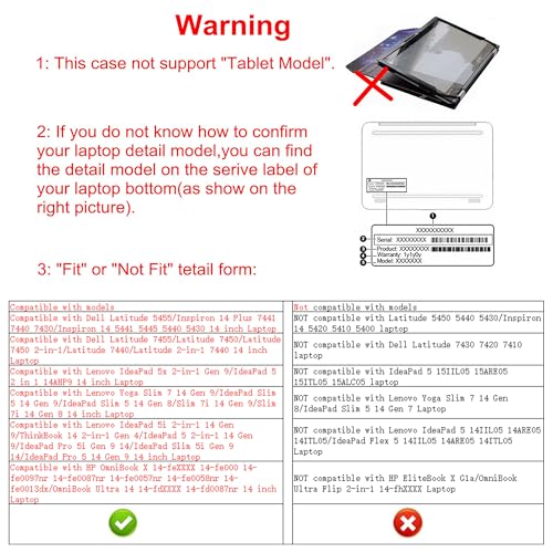 Funda protectora para laptop 14 pulgadas negra miniatura 2