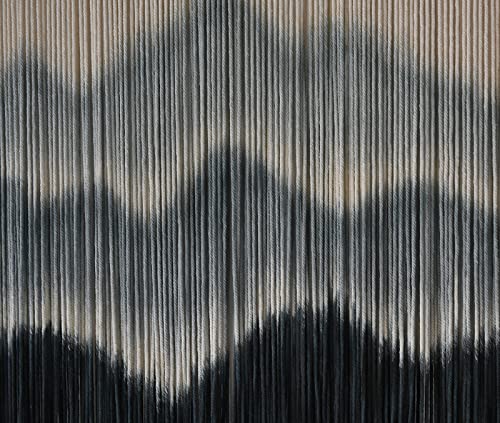 Image of IOWER Macrame Wall Hanging Mountain Dip-Dyed Macrame Wall Decor Large Modern Fiber Art Boho Wall Decor 57 inch Wx35 L
