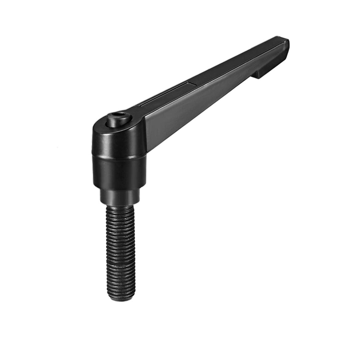 uxcell M16 x 51mm Handle Adjustable Clamping Lever Thread Push Button Ratchet Male Threaded Stud Knobs Locking Rotating Screw Handles Quick Release Bolt Black