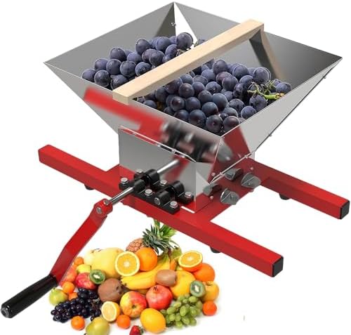 Stainless Steel Manual Fruit Crusher & Juicer - No Electricity Needed, Removable Design for Easy Cleaning, Perfect for Fruits & Vegetables, Ideal for Home Use