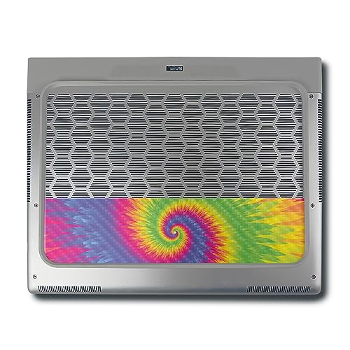 Image of MightySkins Carbon Fiber Skin Compatible with Alienware X16 R1 (2023) Full Wrap Kit - Vibrant Tie Dye | Protective, Durable Textured Carbon Fiber Finish | Easy to Apply | Made in The USA