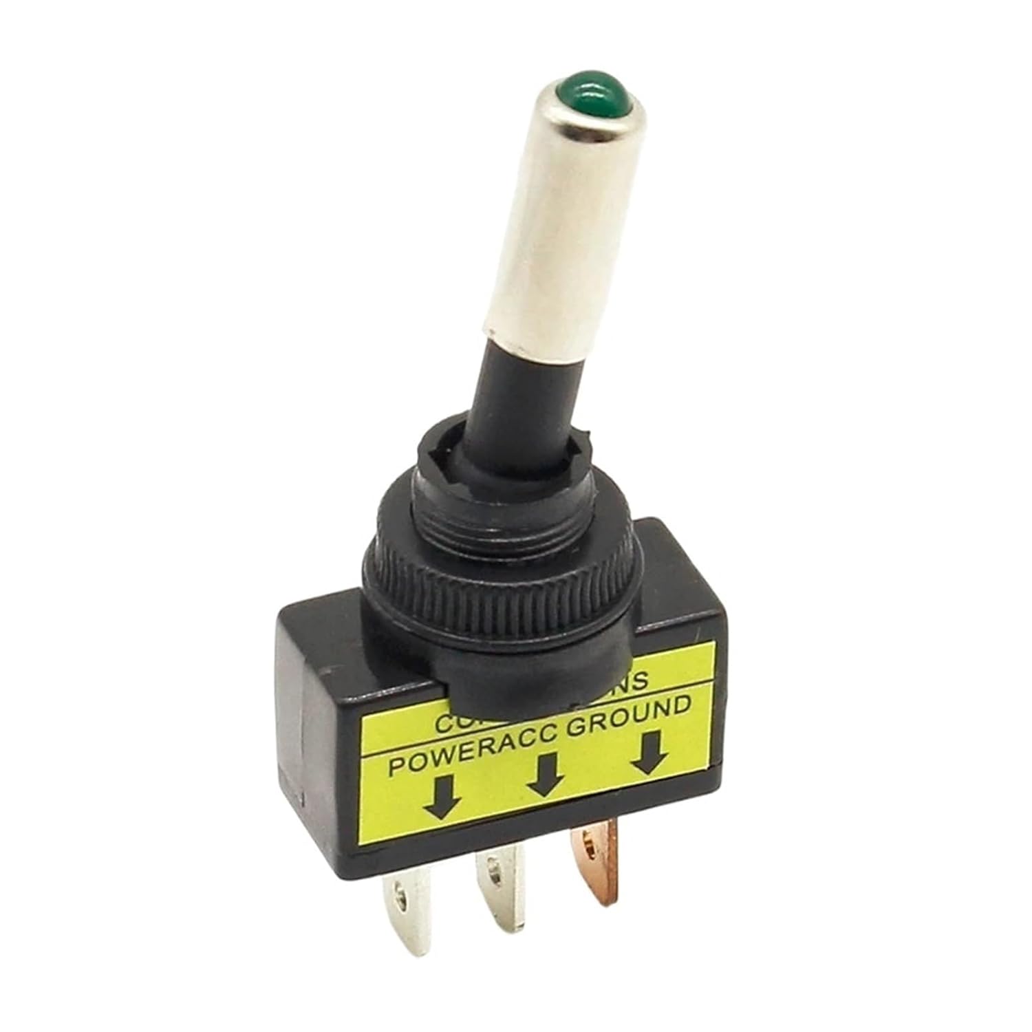 10 pcs 12V 20A Car Auto Red Blue Yellow Green Color LED Light Toggle Rocker Switch 3 Pin SPST ON/Off Sales for Vehicles Switches(Blue)