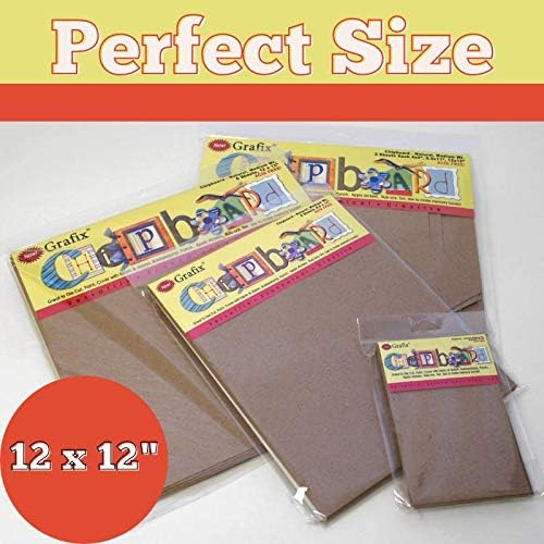 Grafix Medium Weight Chipboard Sheets 12"X12" 25/Pkg-Natural, Paper, 12"x12"x0.06", 12"x12"x0.057" - Image 5