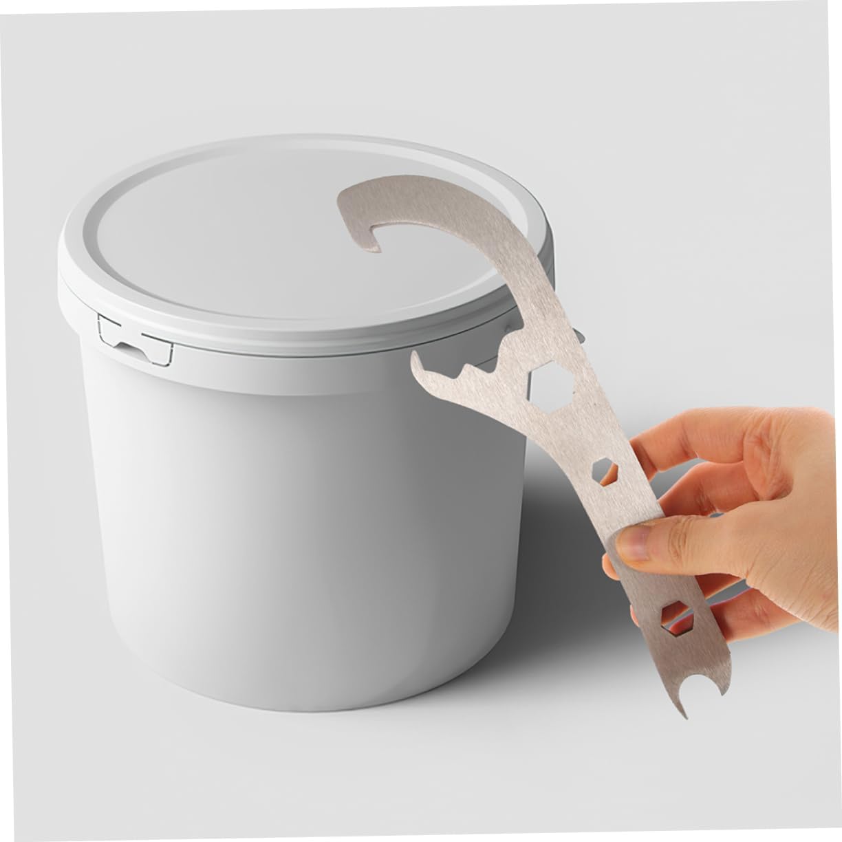 Handheld Can Opener Tool for Paint Buckets Oil Drums Glue Containers Ergonomic Lid Lifter Multi-functional Design for Easy Use
