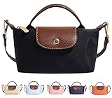 Women'S Fashion Mini Crossbody Bag, Solid Color Square Wallet With Adjustable Shoulder Strap,Elegant Handbag (Black)