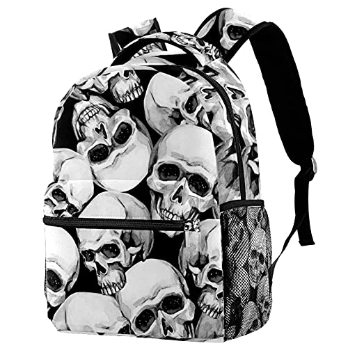 Sac à dos ordinateur résistant aux déchirures avec motifs punk pour éviter le mal de dos