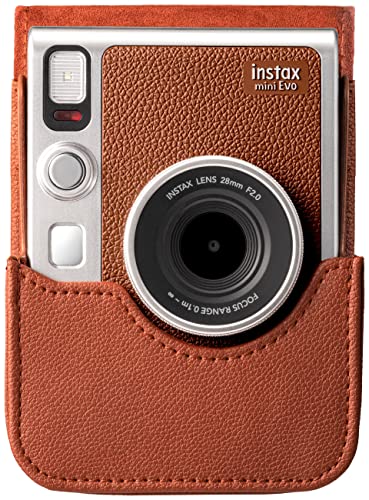 Étui Evo INSTAX marron housse élégante protection chic