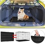 VOUNOT® Dog Crate Portable Pet Crate Foldable Secure Puppy Cage with 2 Doors, Removable Slide Tray, Carry Handles, Large 36 Inches, Black - Image 7