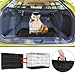 VOUNOT Hundekäfig Klappbar, Hundebox Auto Hundetransportkäfig mit Doppeltüren, 2 Transportgriffen & Bodenschale, L 92x58x64cm, Schwarz