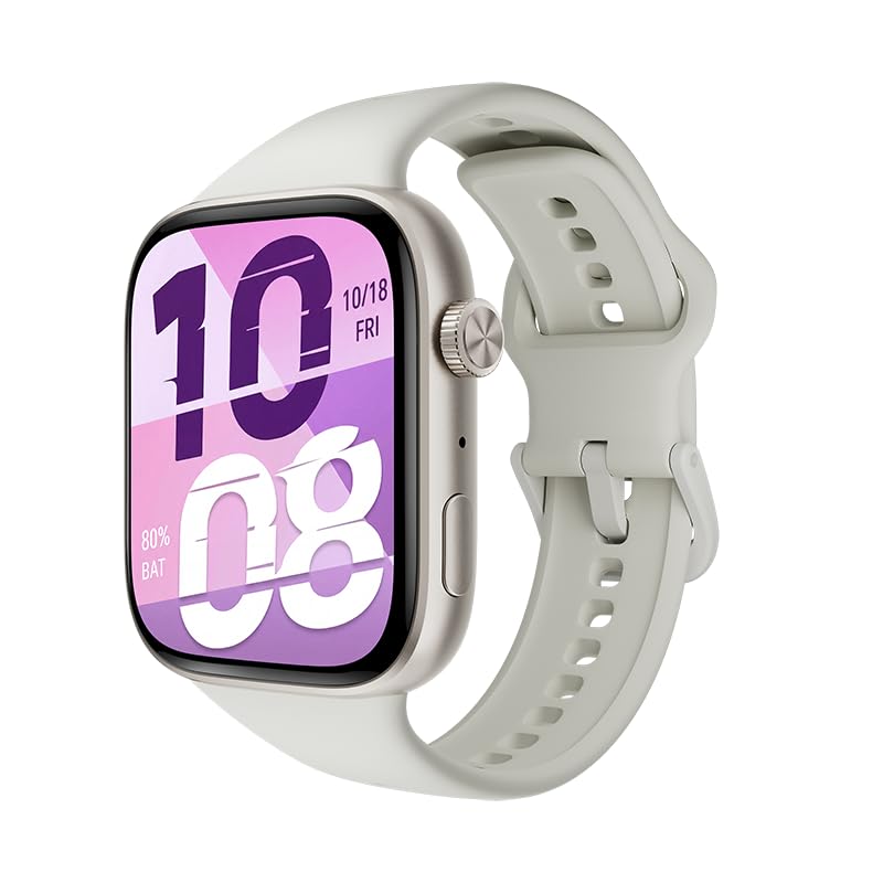 Image of HONOR Watch X5i Smartwatch, 1.97 inch Thin Bezel AMOLED Display, 21-Day Battery Life, Bluetooth Calling, 109 Sports Modes, Sleep Tracking, 10m Water Resistant, Android & iOS Compatible, White