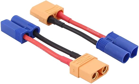 2pcs Male EC5 to Female XT90 Connector Adapter with 14awg 2in CableC106-2