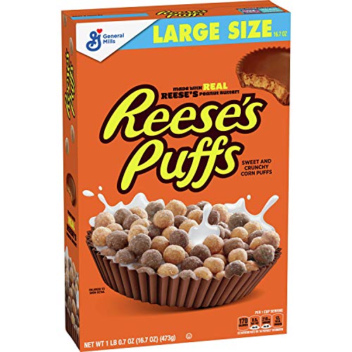 Reese's, Breakfast Cereal, Peanut Butter Puffs, 16.7 Oz - //coolthings.us