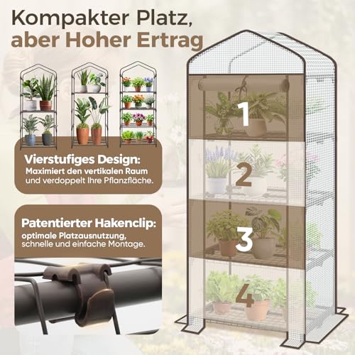Siebwin 10 Stück 12 Löcher Samen Starter Tabletts Seedling Tablett Feuchtigkeit einstellbare Pflanze Starter Kit mit Kuppel und Basis Gewächshaus wachsen Tabletts für Die Garten Schwarz 6 Siebwin 10 Stück 12 Löcher Samen Starter Tabletts Seedling Tablett Feuchtigkeit einstellbare Pflanze Starter Kit mit Kuppel und Basis Gewächshaus wachsen Tabletts für Die Garten Schwarz – Bild 6