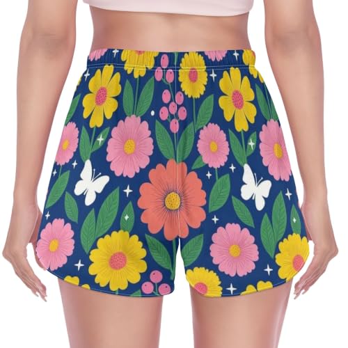 Pantalones cortos de baño mujer con forro suave poliéster y elastano 5