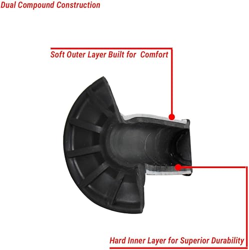 Miniatura 6 de Outlaw Racing - Empuñaduras de mano para motocicleta de doble compuesto, diseño de media gofre, agarre para manillar MX Motocross Off Road (naranja)