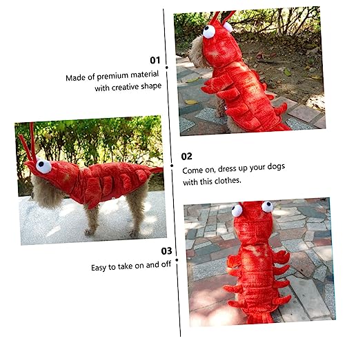 Disfraz de langosta para perro VICASKY talla S rojo miniatura 5