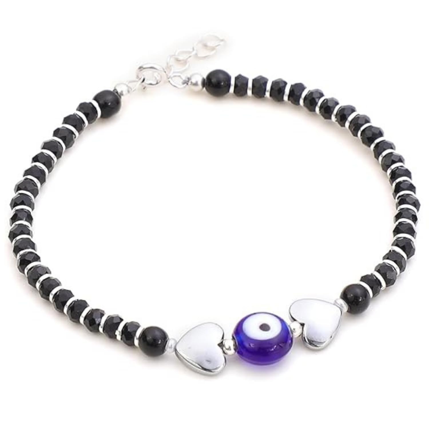 See full amazon price history chart for DHRUVS COLLECTION 925 Pure Silver Evil Eye Nazariya Bracelet With Heart Charms For Girls & Women - 4.5 Grams DHRUVS COLLECTION 925 Pure Silver Evil Eye Nazariya Bracelet With Heart Charms For Girls & Women - 4.5 Grams (B0CTYC3KYX) Amazon Price History, Amazon Price Tracker