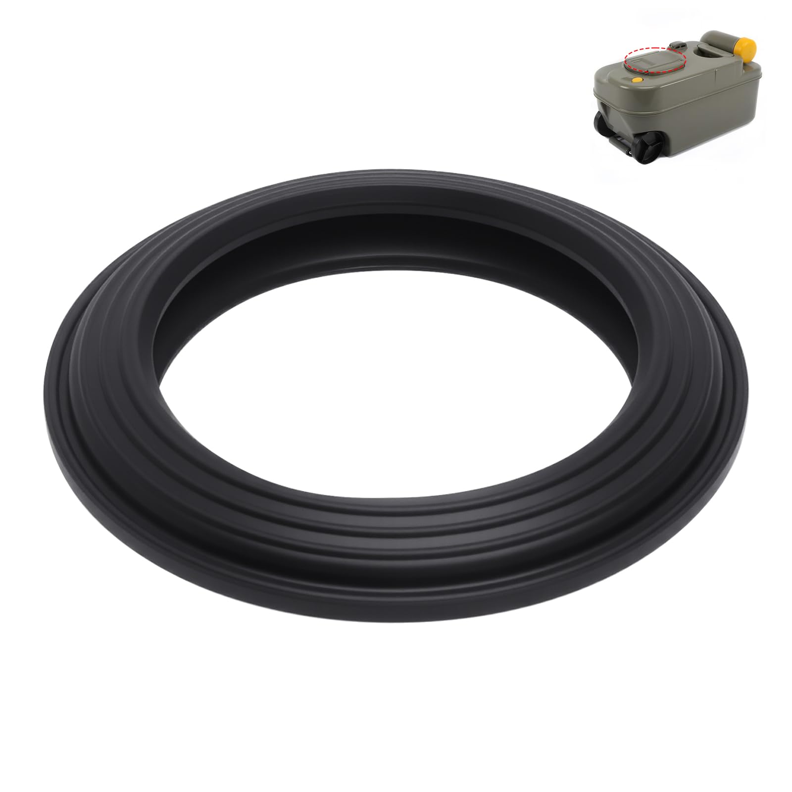 1 Piezas Goma Inodoro para Thetford C2/C200/C250/C260/C400 – Sellado de silicona anti-fugas y olores Arandela Válvula de Descarga– Compatible con Thetford toilette, instalación DIY sencilla
