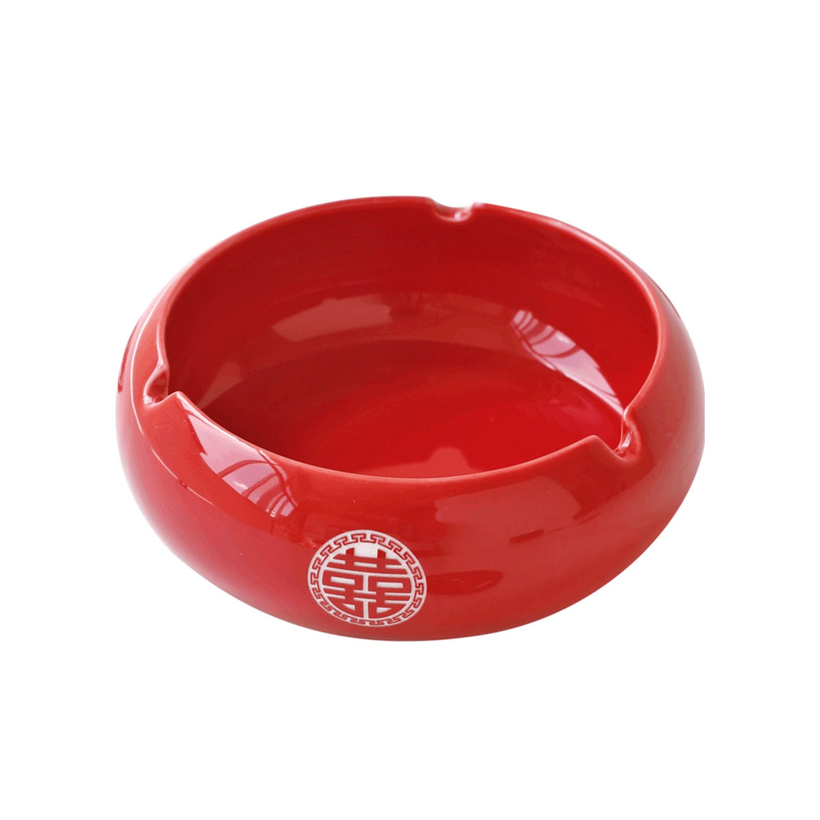 Amazon.co.jp: 結婚式のための赤いセラミック灰皿、防水性、屋内または