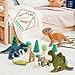 Wilomis Baby Dinosaur Stuffed Animal - Stuffed Dino Green Dinosaur Plush Toy, Small Spinosaurus with Egg Soft Stuffed Dinosaurs for Boys 3-5 Kids Birthday Gift