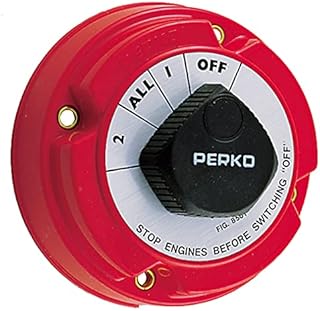 Perko 8501DP Medium Duty Battery Selector Switch Red, Small
