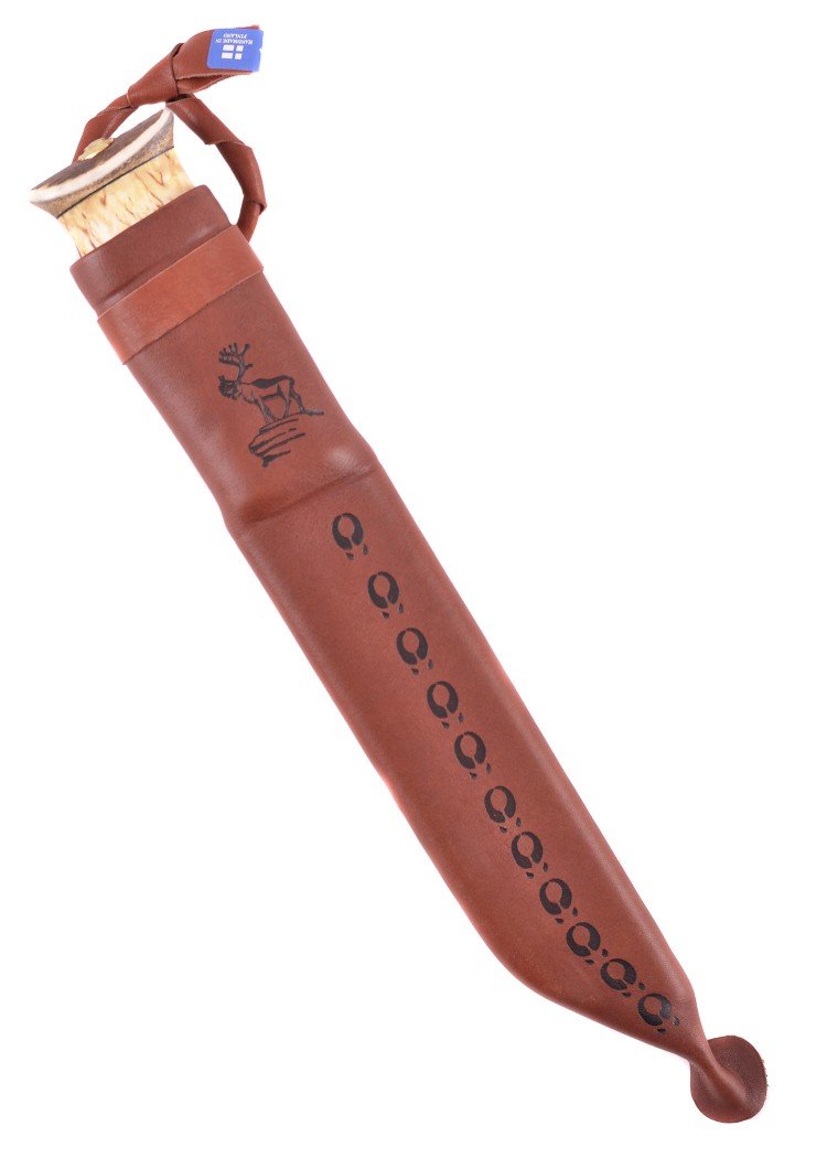 Finnenmesser - Wood-Jewel - 23LE Jagdmesser Leuku mit Scheide - Outdoor Messer