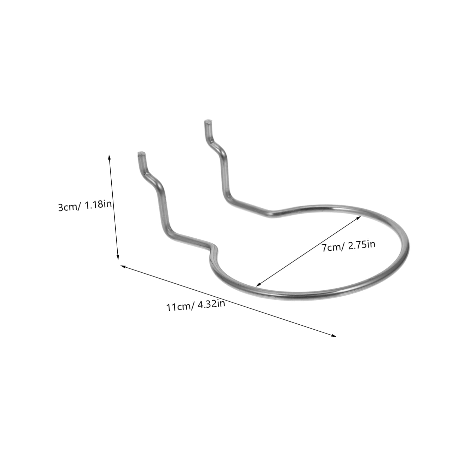 PRETYZOOM Pegboard Accessory Hooks 20pcs Stainless Steel Hooks Versatile Storage for Garage Workshop Kitchen