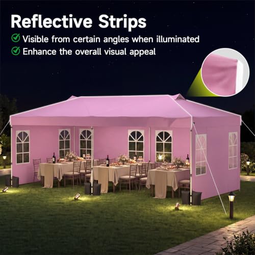 Image of Tangkula 10x20 Ft Pop Up Canopy with Center Lock