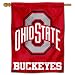 OSU Buckeyes Athletic Logo House Flag Banner