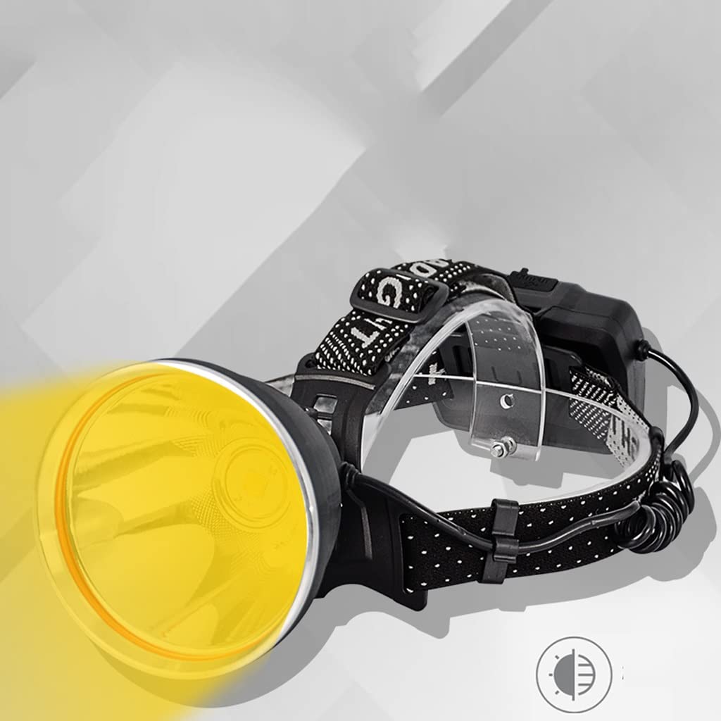 Czołówki， Latarka LED Akumulator, lekka latarka czołowa Latarka czołowa Lampa ksenonowa Head-Mounted Glare Latarka akumulatorowa Nocne wędkowanie Outdoor Led Miner Headlamp Strona główna Zewnętrzne re