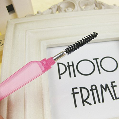 Frcolor 4 Pcs Folding 2 In 1 Eyelash Brush Eyebrow Comb Makeup Tools (Random Color) #TOP6