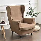 2-CONCEPTION DE PIÈCES: Cet ensemble comprend 1 Couverture de Chaise & 1 T-Housse de coussin en forme. Tissu extensible qui leur permet d'envelopper votre chaise dans une forme-s'adapter à la mode avec une installation facile. Pour les étapes d'installation détaillées, veuillez trouver nos instructions d'installation dans le photo ou n'hésitez pas à nous contacter.