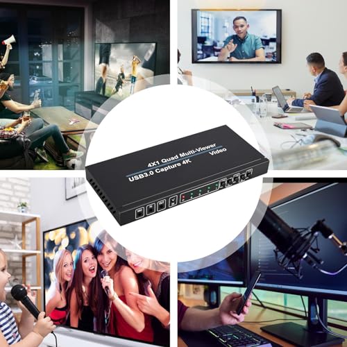 Dispositivo de captura de video externo USB 4K para transmisión de cámara 4