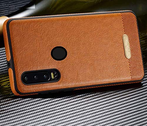 Image of MOBITUSSION Luxury Flexible PU Leather Texture TPU Back Cover Case Comaptible with Samsung M30