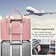 pecute Katzen Transportboxen Katzentransportbox, Atmungsaktive Hundetasche Katzen Tasche, PU Leicht Haustier Tragetasche, Katzentransporttasche Für Reisen Hundetragetasche Für Katzen Welpen,Rosa