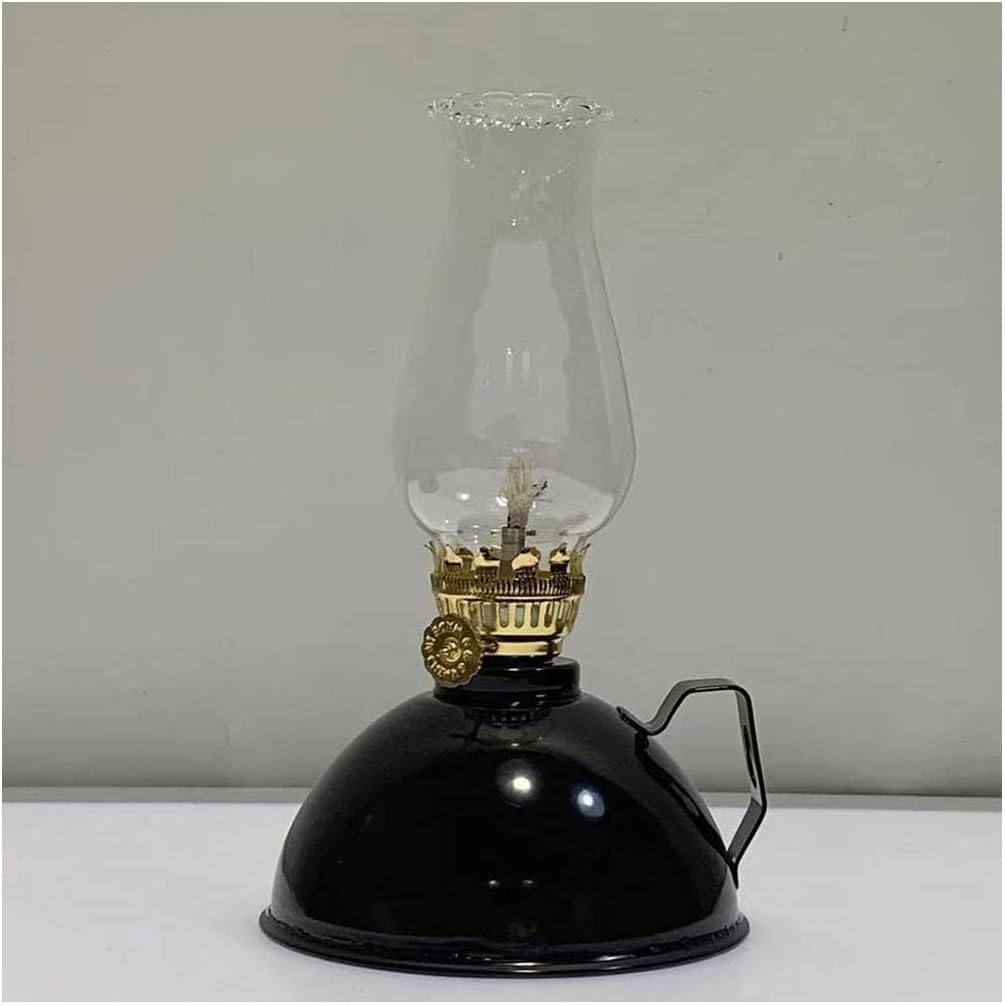Decorative Lighting Oil Lamp Oil Lamp Home Lighting Oil Lamps Adjustable Switch Kerosene Lamp Wind-Proof Clear Glass Indoor Wicks Oil Lantern
