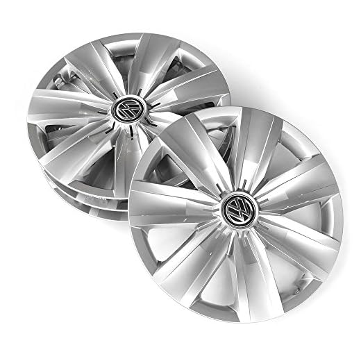 Volkswagen 2GA071456 - Tapacubos (4 unidades, 16 pulgadas), color plateado brillante