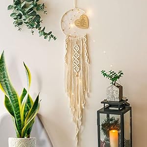 Macrame Boho Home Wall Decor, With Funny Lettering Heart Pendant,Grandma Gift, Gifts for Grandma from Granddaughter…