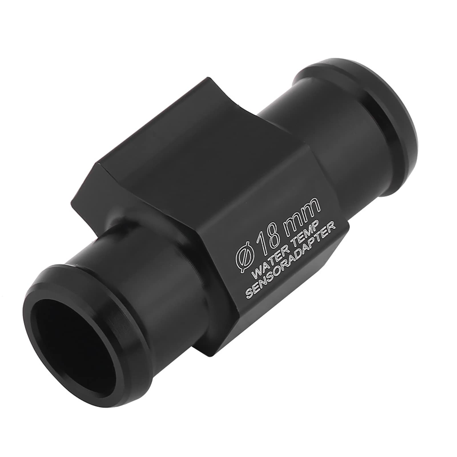EBTOOLS Adattatore per Temperatura Acqua Nera, Adattatore per sensore Tubo Flessibile per Temperatura dell'Acqua per Moto Universale(18mm) Adatto per sensore Temperatura Acqua Moto